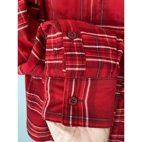Columbia women’s silver ridge longsleeve red plaid flannel shirt size XL￼ - Picture 5 of 6
